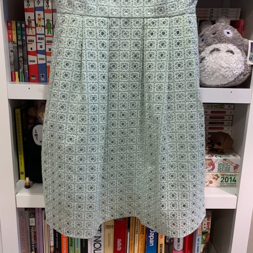 J. Crew Kayla Organza Eyelet Lace Fit Flare Dress - Picture 4 of 16